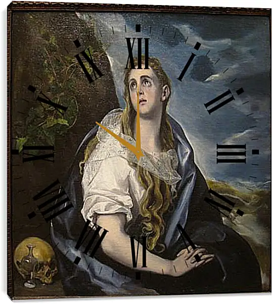 Часы картина - The Repentant Magdalen. Эль Греко Часы картина - The Repentant Magdalen. Эль Греко