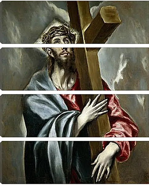 Модульная картина - Cristo Abrazado a la Cruz. Эль Греко Модульная картина - Cristo Abrazado a la Cruz. Эль Греко