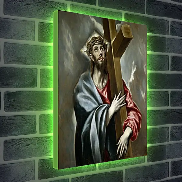 Лайтбокс световая панель - Cristo Abrazado a la Cruz. Эль Греко Лайтбокс световая панель - Cristo Abrazado a la Cruz. Эль Греко