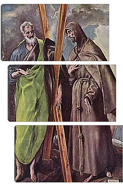 Модульная картина - Hll. Andreas und Franziskus. Эль Греко Модульная картина - Hll. Andreas und Franziskus. Эль Греко