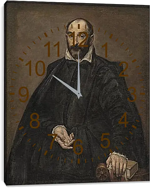 Часы картина - Retrato de un Hombre. Эль Греко Часы картина - Retrato de un Hombre. Эль Греко