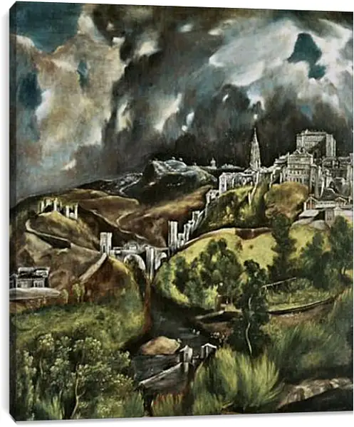 Постер на подрамнике - View of Toledo. Эль Греко Постер на подрамнике - View of Toledo. Эль Греко