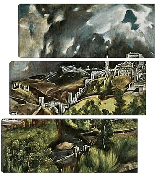 Модульная картина - View of Toledo. Эль Греко Модульная картина - View of Toledo. Эль Греко