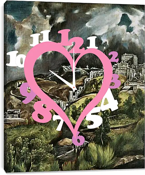 Часы картина - View of Toledo. Эль Греко Часы картина - View of Toledo. Эль Греко
