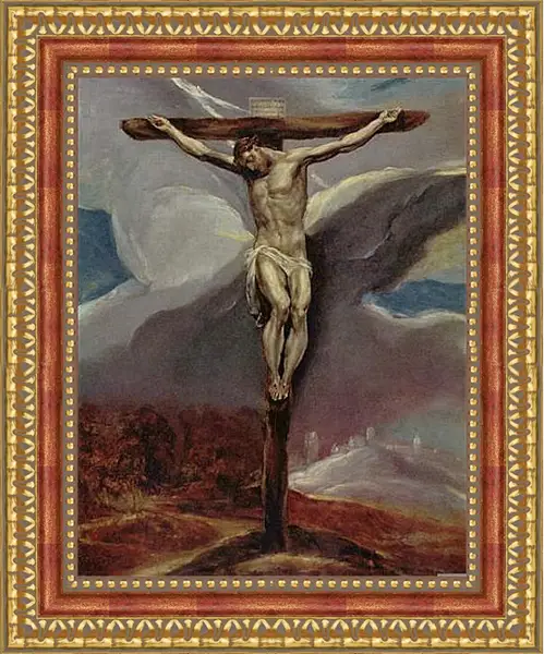 Картина в раме - Christus am Kreuz. Эль Греко Картина в раме - Christus am Kreuz. Эль Греко