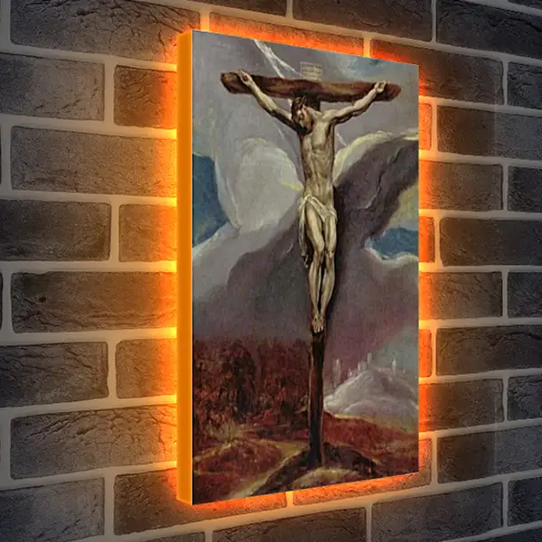 Лайтбокс световая панель - Christus am Kreuz. Эль Греко Лайтбокс световая панель - Christus am Kreuz. Эль Греко