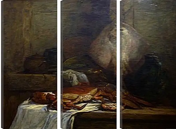 Модульная картина - Nature morte a la raie. Эжен Буден Модульная картина - Nature morte a la raie. Эжен Буден