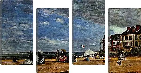 Модульная картина - Der Strand von Trouville. Эжен Буден Модульная картина - Der Strand von Trouville. Эжен Буден