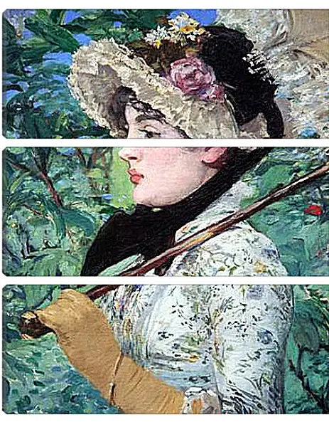 Модульная картина - Spring. Эдуард Мане Модульная картина - Spring. Эдуард Мане
