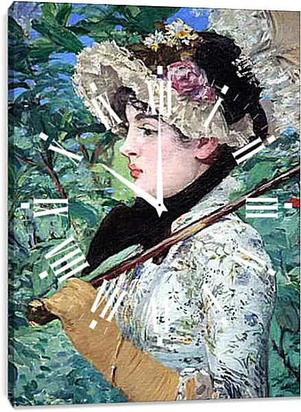 Часы картина - Spring. Эдуард Мане Часы картина - Spring. Эдуард Мане