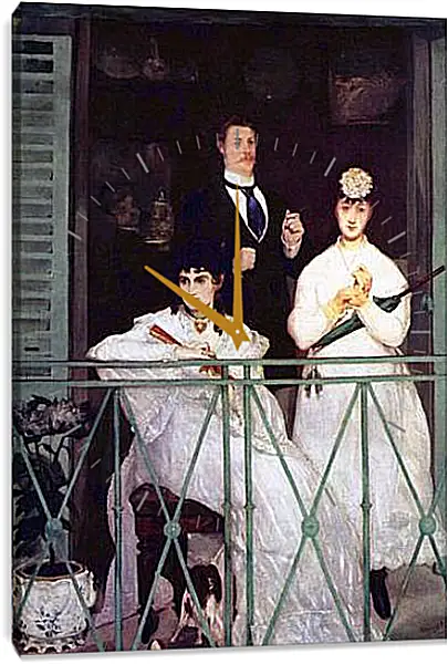 Часы картина - Der Balkon. Эдуард Мане Часы картина - Der Balkon. Эдуард Мане