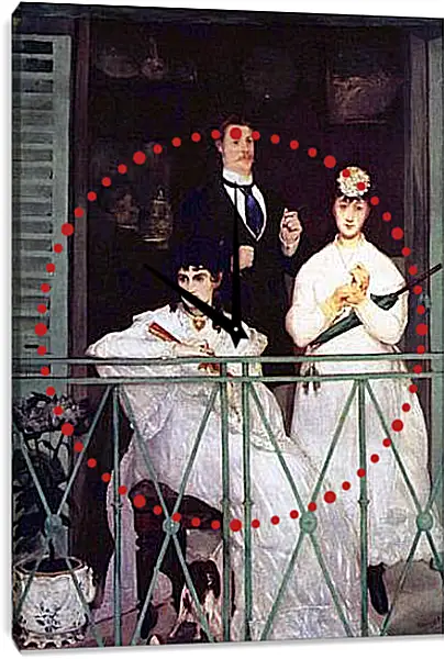 Часы картина - Der Balkon. Эдуард Мане Часы картина - Der Balkon. Эдуард Мане