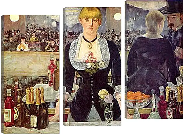 Модульная картина - Bar in den Folies Bergere. Эдуард Мане Модульная картина - Bar in den Folies Bergere. Эдуард Мане