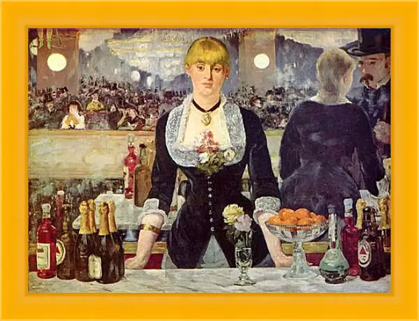 Картина в раме - Bar in den Folies Bergere. Эдуард Мане Картина в раме - Bar in den Folies Bergere. Эдуард Мане