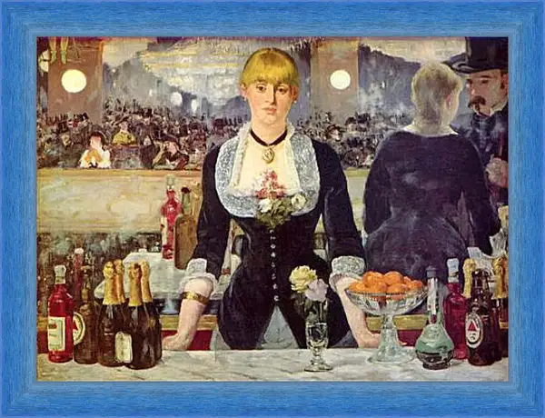 Картина в раме - Bar in den Folies Bergere. Эдуард Мане Картина в раме - Bar in den Folies Bergere. Эдуард Мане