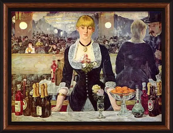 Картина в раме - Bar in den Folies Bergere. Эдуард Мане Картина в раме - Bar in den Folies Bergere. Эдуард Мане