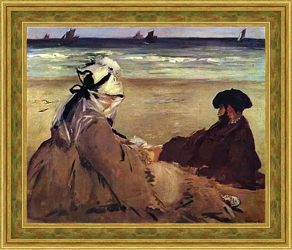 Картина в раме - Am Strand. Эдуард Мане Картина в раме - Am Strand. Эдуард Мане