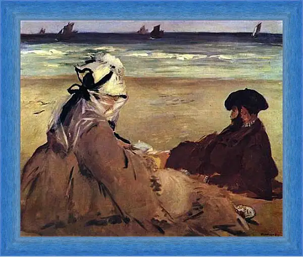 Картина в раме - Am Strand. Эдуард Мане Картина в раме - Am Strand. Эдуард Мане