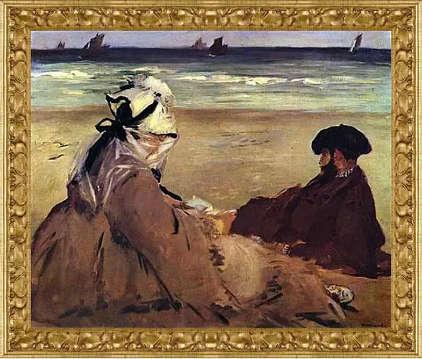 Картина в раме - Am Strand. Эдуард Мане Картина в раме - Am Strand. Эдуард Мане