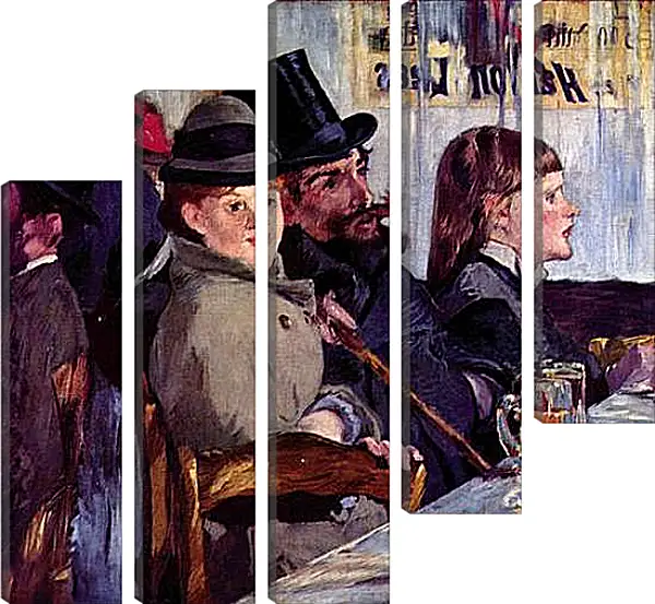 Модульная картина - Im Cafe Cabaret von Reichshoffen. Эдуард Мане Модульная картина - Im Cafe Cabaret von Reichshoffen. Эдуард Мане