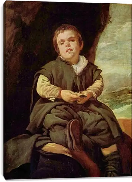 Постер на подрамнике - Portraet des Hofzwerges Francisco Lezcano. Диего Веласкес Постер на подрамнике - Portraet des Hofzwerges Francisco Lezcano. Диего Веласкес
