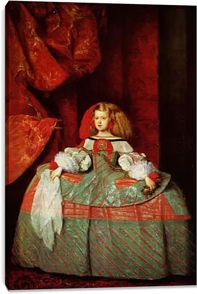 Постер на подрамнике - Portraet der Infantin Margarita als junges Maedchen. Диего Веласкес Постер на подрамнике - Portraet der Infantin Margarita als junges Maedchen. Диего Веласкес
