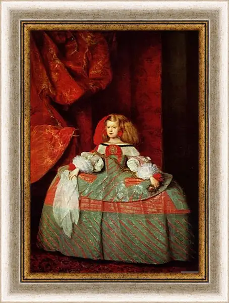 Картина в раме - Portraet der Infantin Margarita als junges Maedchen. Диего Веласкес Картина в раме - Portraet der Infantin Margarita als junges Maedchen. Диего Веласкес