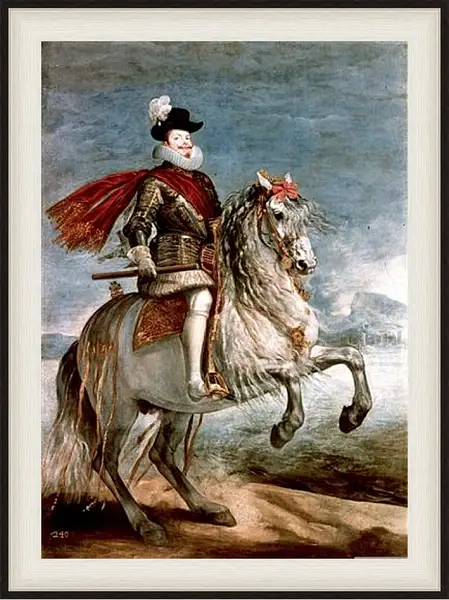 Картина в раме - Felipe III caballo. Диего Веласкес Картина в раме - Felipe III caballo. Диего Веласкес