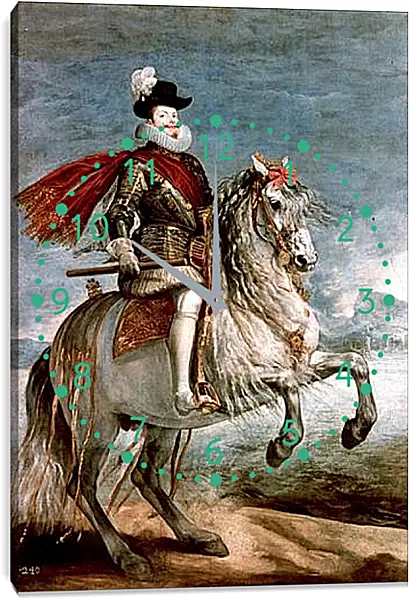 Часы картина - Felipe III caballo. Диего Веласкес Часы картина - Felipe III caballo. Диего Веласкес
