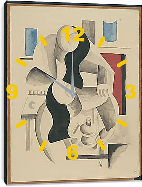 Часы картина - Two Women. Фернан Леже Часы картина - Two Women. Фернан Леже