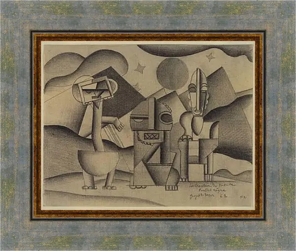 Картина в раме - The Creation of the World, design for the scenery. Фернан Леже Картина в раме - The Creation of the World, design for the scenery. Фернан Леже