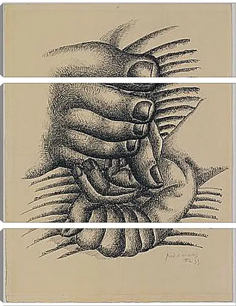 Модульная картина - Foot and Hands. Фернан Леже Модульная картина - Foot and Hands. Фернан Леже