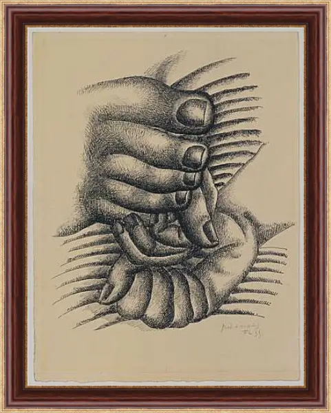 Картина в раме - Foot and Hands. Фернан Леже Картина в раме - Foot and Hands. Фернан Леже