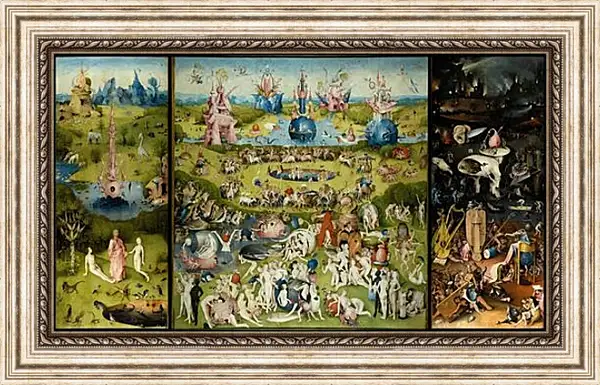 Картина в раме - The Garden of Earthly Delights. Иероним Босх Картина в раме - The Garden of Earthly Delights. Иероним Босх
