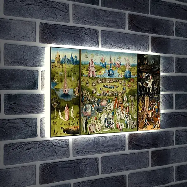Лайтбокс световая панель - The Garden of Earthly Delights. Иероним Босх Лайтбокс световая панель - The Garden of Earthly Delights. Иероним Босх