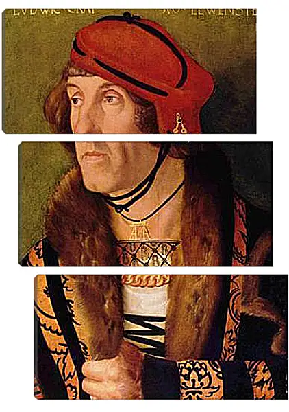 Модульная картина - Portrat des Ludwig Graf zu Lowenstein. Ханс Бальдунг Модульная картина - Portrat des Ludwig Graf zu Lowenstein. Ханс Бальдунг
