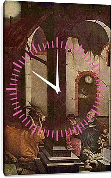 Часы картина - Geburt Christi. Ханс Бальдунг Часы картина - Geburt Christi. Ханс Бальдунг