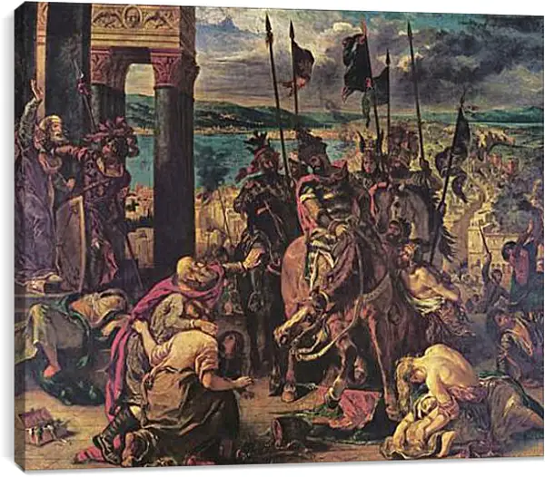 Постер на подрамнике - The Entry of the Crusaders into Constantinople. Эжен Делакруа Постер на подрамнике - The Entry of the Crusaders into Constantinople. Эжен Делакруа