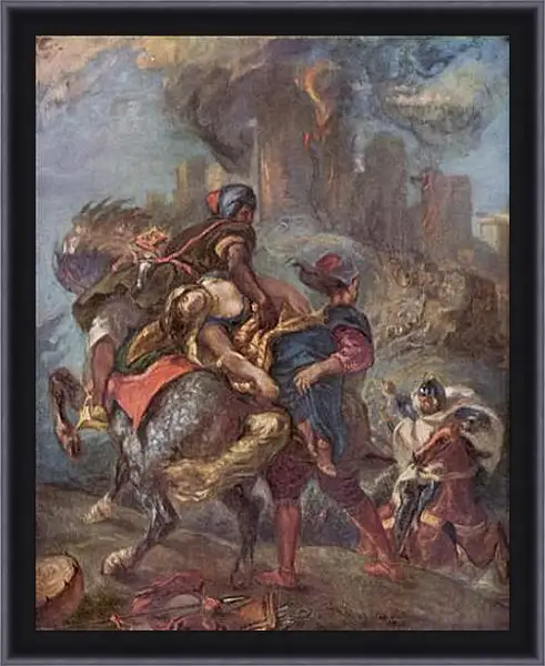 Картина в раме - The Abduction of Rebecca. Эжен Делакруа Картина в раме - The Abduction of Rebecca. Эжен Делакруа