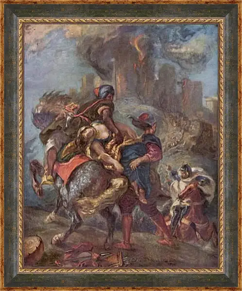 Картина в раме - The Abduction of Rebecca. Эжен Делакруа Картина в раме - The Abduction of Rebecca. Эжен Делакруа