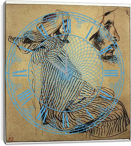 Часы картина - Sketchbook. Эжен Делакруа Часы картина - Sketchbook. Эжен Делакруа