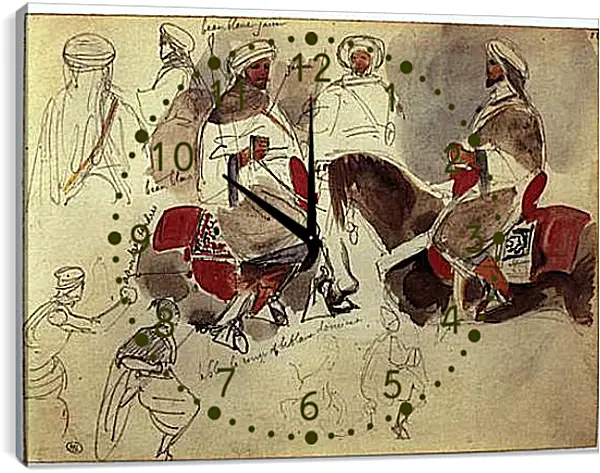 Часы картина - Sketchbook. Эжен Делакруа Часы картина - Sketchbook. Эжен Делакруа