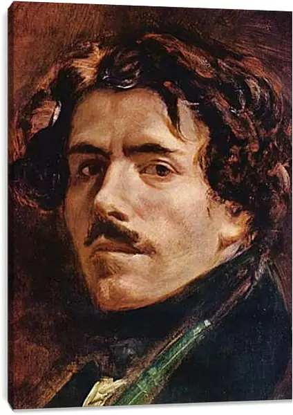 Постер на подрамнике - Selbstportrat (Detail). Эжен Делакруа Постер на подрамнике - Selbstportrat (Detail). Эжен Делакруа