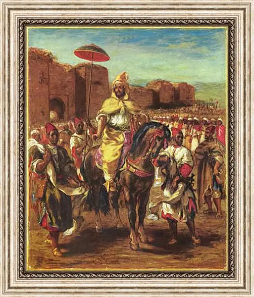 Картина в раме - Portrat des Sultans von Marokko. Эжен Делакруа Картина в раме - Portrat des Sultans von Marokko. Эжен Делакруа