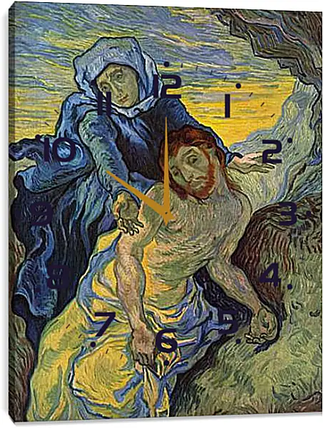 Часы картина - Pieta. Эжен Делакруа Часы картина - Pieta. Эжен Делакруа
