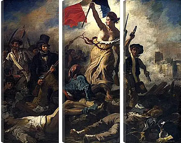 Модульная картина - La liberte guidant le peuple. Эжен Делакруа Модульная картина - La liberte guidant le peuple. Эжен Делакруа