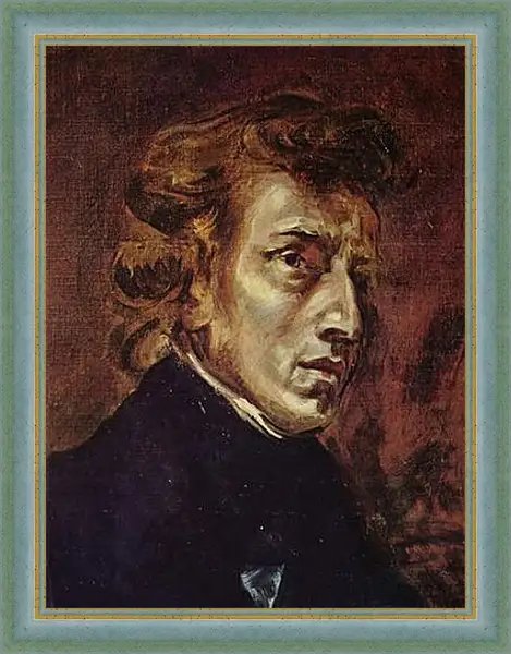Картина в раме - Frederic Chopin as portrayed by Eugene Delacroix. Эжен Делакруа Картина в раме - Frederic Chopin as portrayed by Eugene Delacroix. Эжен Делакруа