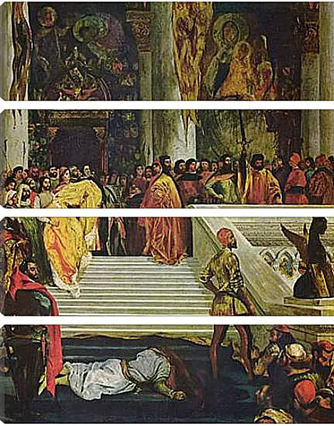 Модульная картина - Esecuzione capitale del doge Marin Faliero. Эжен Делакруа Модульная картина - Esecuzione capitale del doge Marin Faliero. Эжен Делакруа