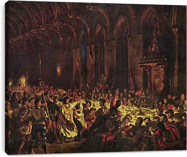 Постер на подрамнике - Ermordung des Bischofs von Luttich. Эжен Делакруа Постер на подрамнике - Ermordung des Bischofs von Luttich. Эжен Делакруа