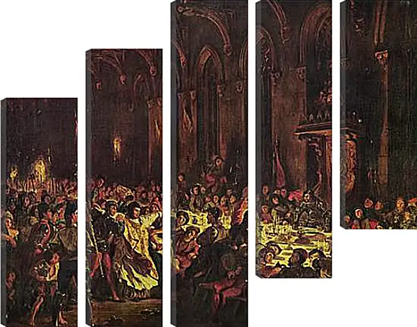 Модульная картина - Ermordung des Bischofs von Luttich. Эжен Делакруа Модульная картина - Ermordung des Bischofs von Luttich. Эжен Делакруа